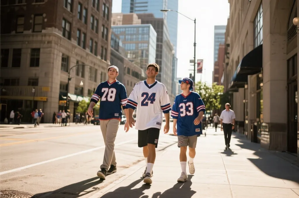 球迷在球场外欢呼与旅行风景